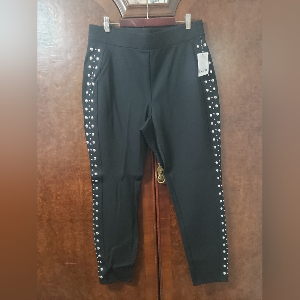 Black Leggings with Studded ACCENTS